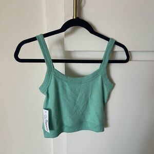 Ocean Drive Tropical Green Tank Top